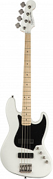 FENDER Squier Contemporary Active Jazz Bass® HH, Maple Fingerboard, Flat White
