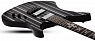 SCHECTER SYNYSTER CUSTOM BLK/SILVER HIPSHOT